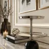 Luxury Buffalo Horn & Bone Mosaic Candle Stand